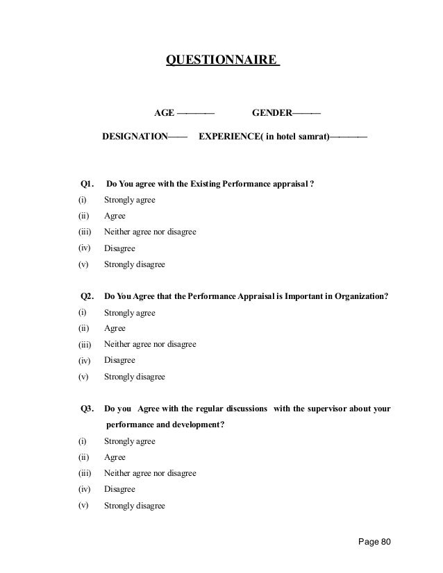 Dissertation report on performance management system