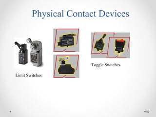 50
Physical Contact Devices
Limit Switches
Toggle Switches
 