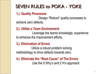 reduce defects, rework and waste | poka Images High... POKA-YOKE - A Lean Strategy to Mistake Proofing | PPT