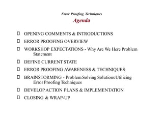 Error Profing Poka yoke error proofing | PDF