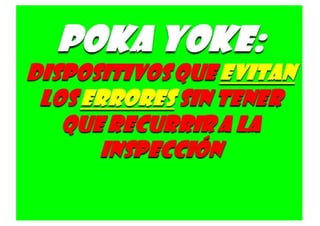 Poka Yoke Explicado