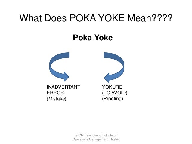 poka yoke
