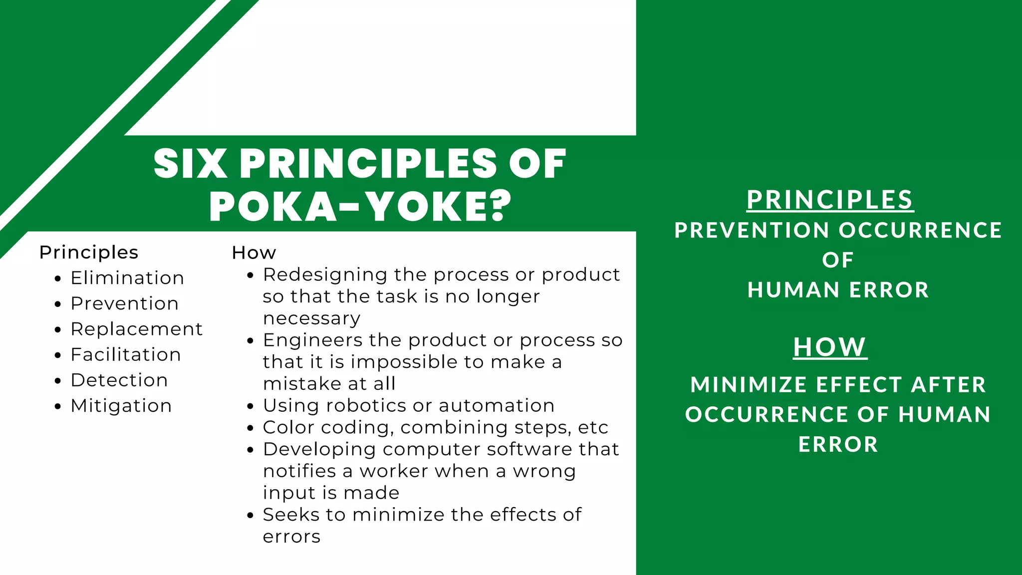 How poka yoke systems can be implemented | PPT