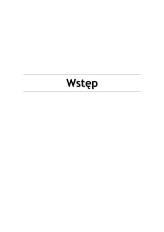 WstępWstęp
 