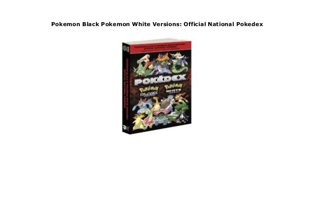Pokemon Black And White Pokedex Youtube