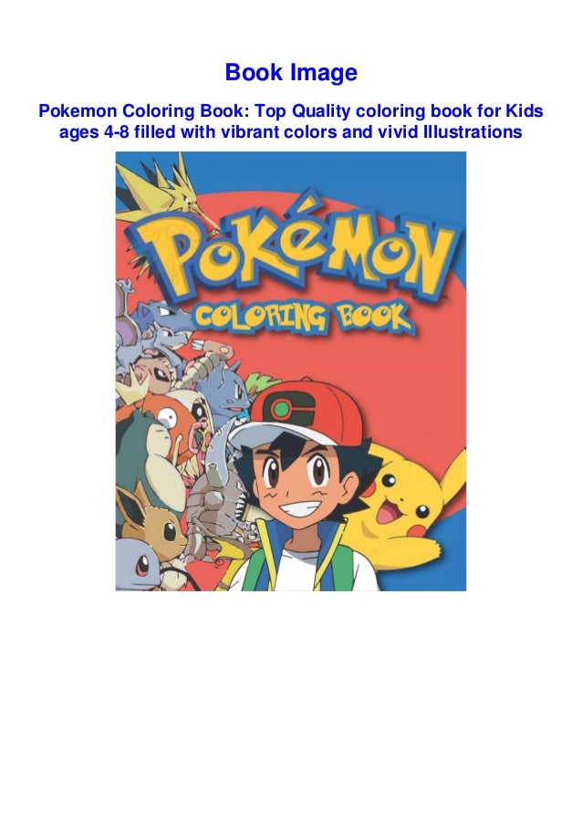 Download Pokemon Coloring Book Top Quality Coloring Book For Kids Ages 4 8 Fi