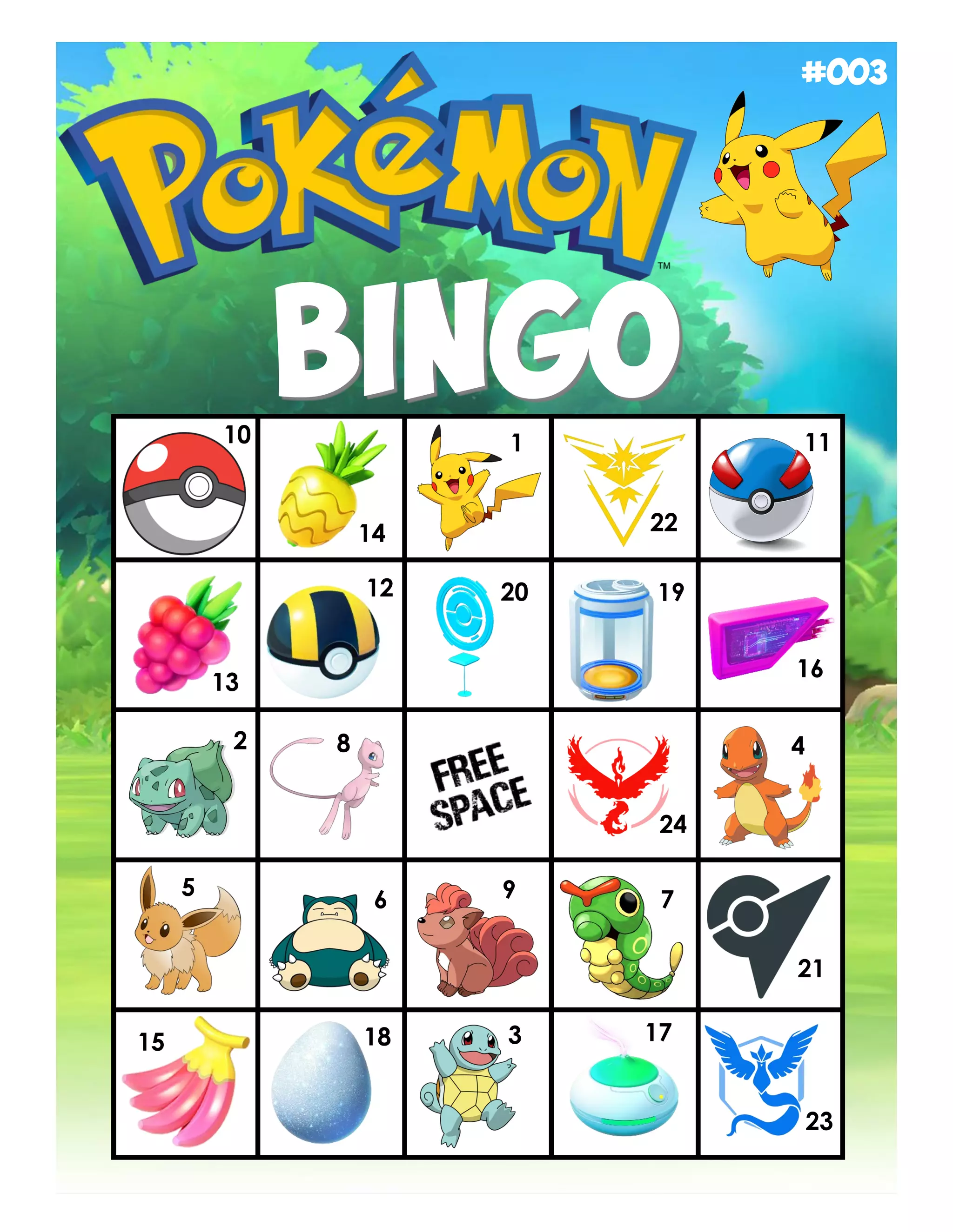 pokemon bingo cards | pdf