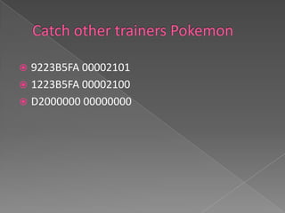 Catch Other Trainer's Pokemon (Cheat - Emerald cheat code