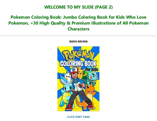 Download Free Download Pokemon Coloring Book Jumbo Coloring Book For Kids W