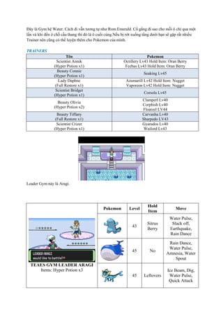 Pokemon flora sky guide (english) | DOCX