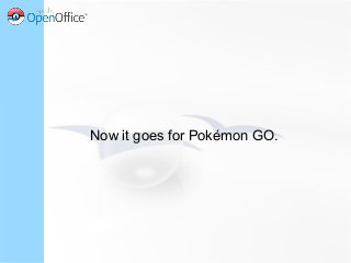 Now it goes for Pokémon GO.
 
