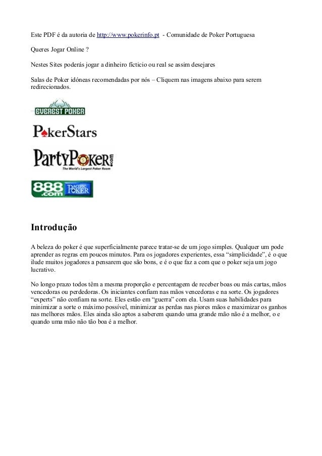 Featured image of post Regras Do Poker Texas Holdem Pdf