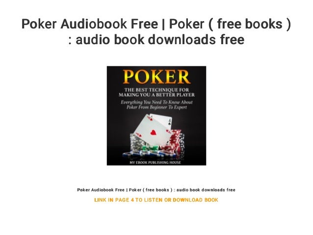 Poker Audiobook Free Poker Free Books Audio Book Downloads F