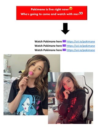 Pokimane is live right now!😍
Who's going to come and watch with me?👀
Watch Pokimane here https://uii.io/pokimane
Watch Pokimane here https://uii.io/pokimane
Watch Pokimane here https://uii.io/pokimane
 