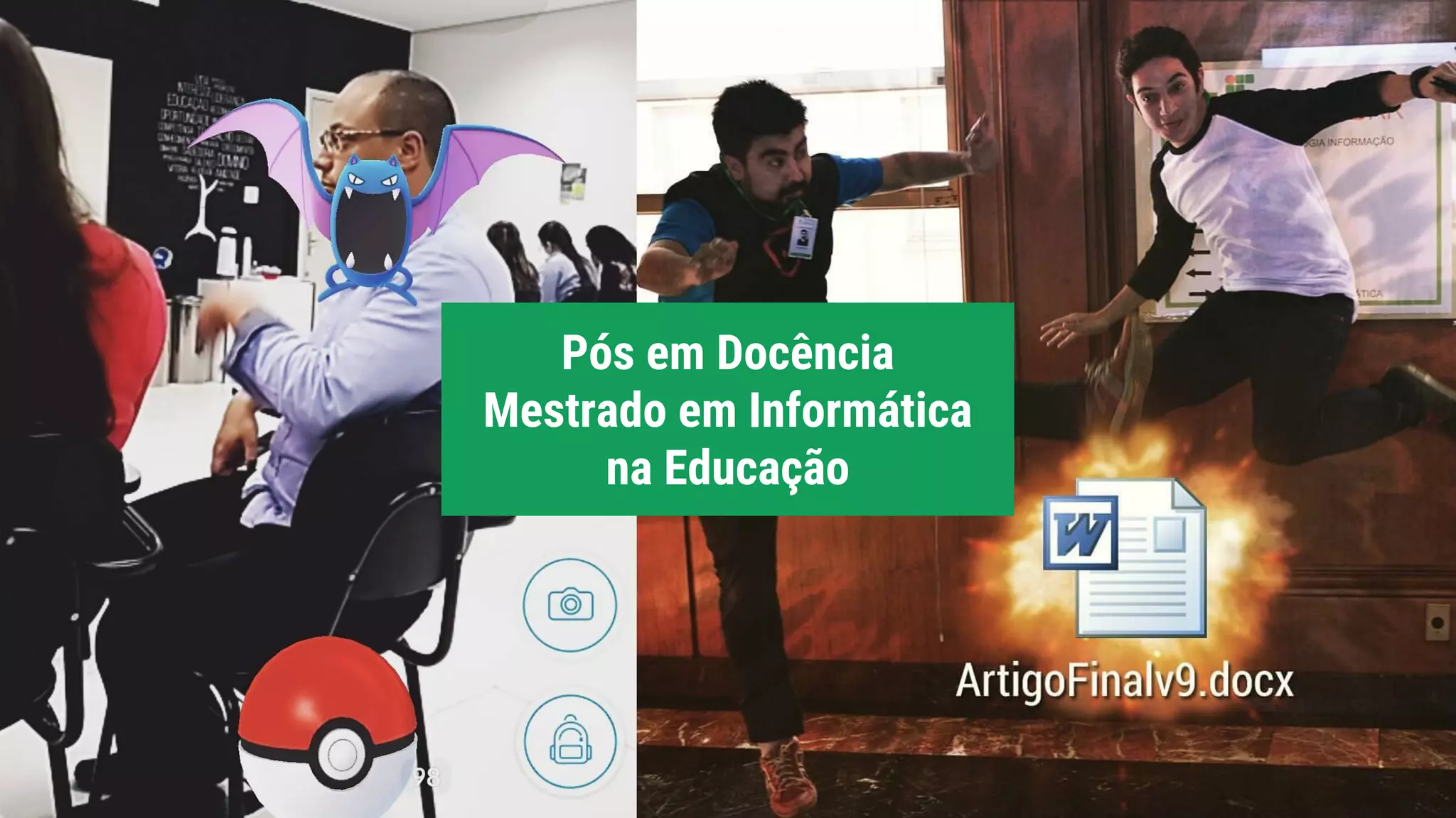 Pós em Docência
Mestrado em Informática
na Educação
