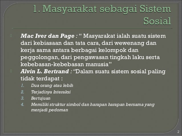 Pokok Pokok Sistem Sosial Budaya Indonesia