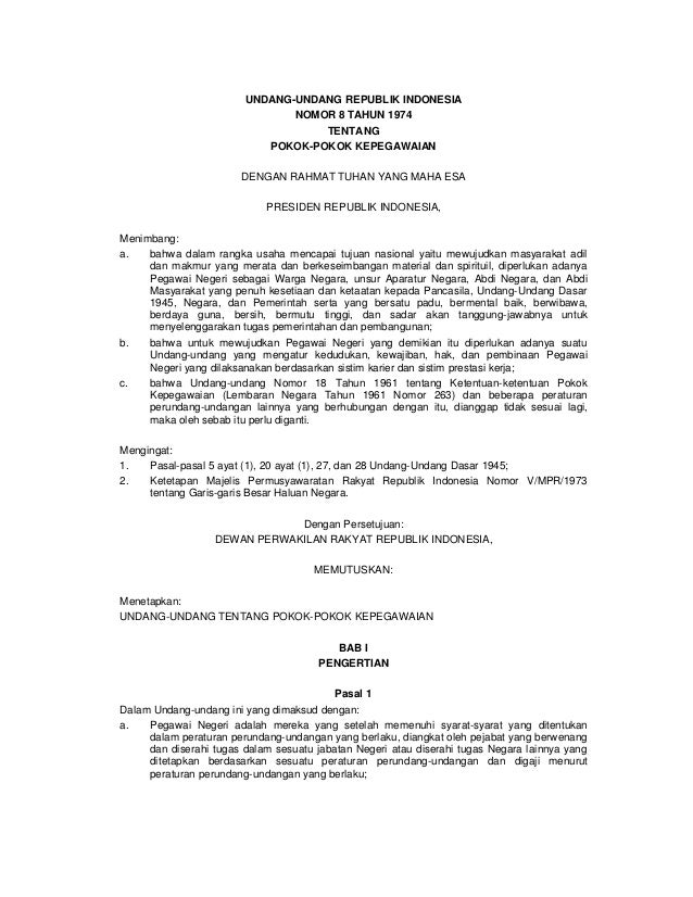 Pokokpokok kepegawaian (uu_8_thn_1974)_8
