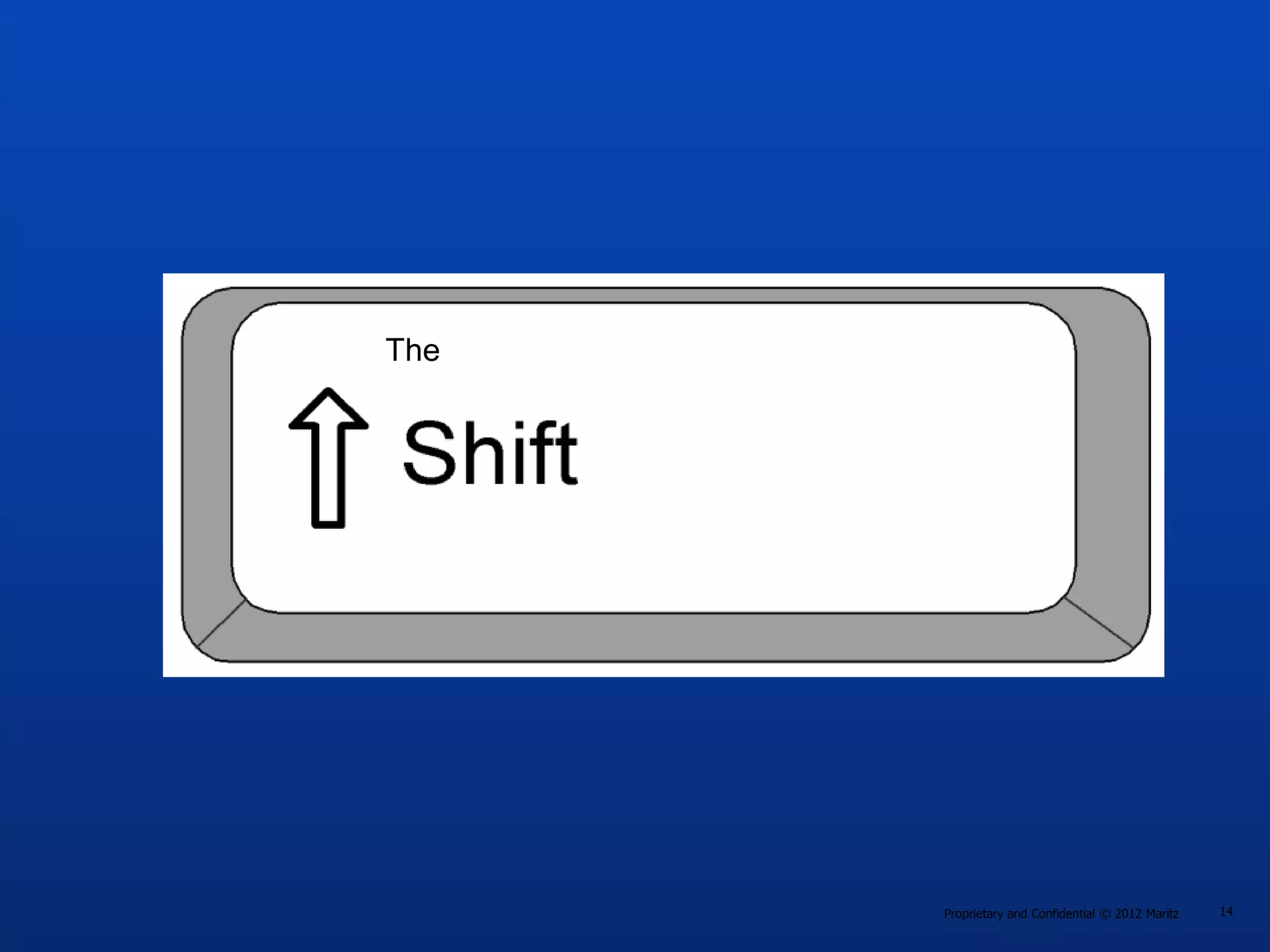 The




      Proprietary and Confidential © 2012 Maritz   14
 