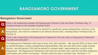 BANGSAMORO GOVERNMENT
 