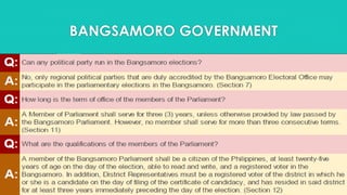 BANGSAMORO GOVERNMENT
 