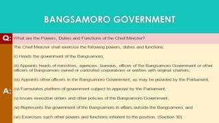 BANGSAMORO GOVERNMENT
 