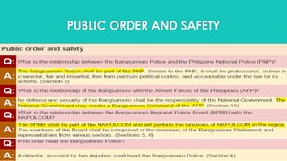 PUBLIC ORDER AND SAFETY
 