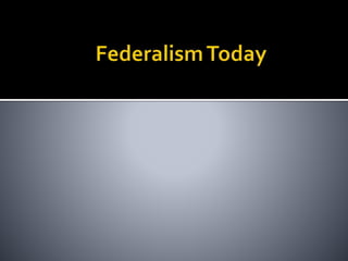 Federalism and the U.S. Constitution 