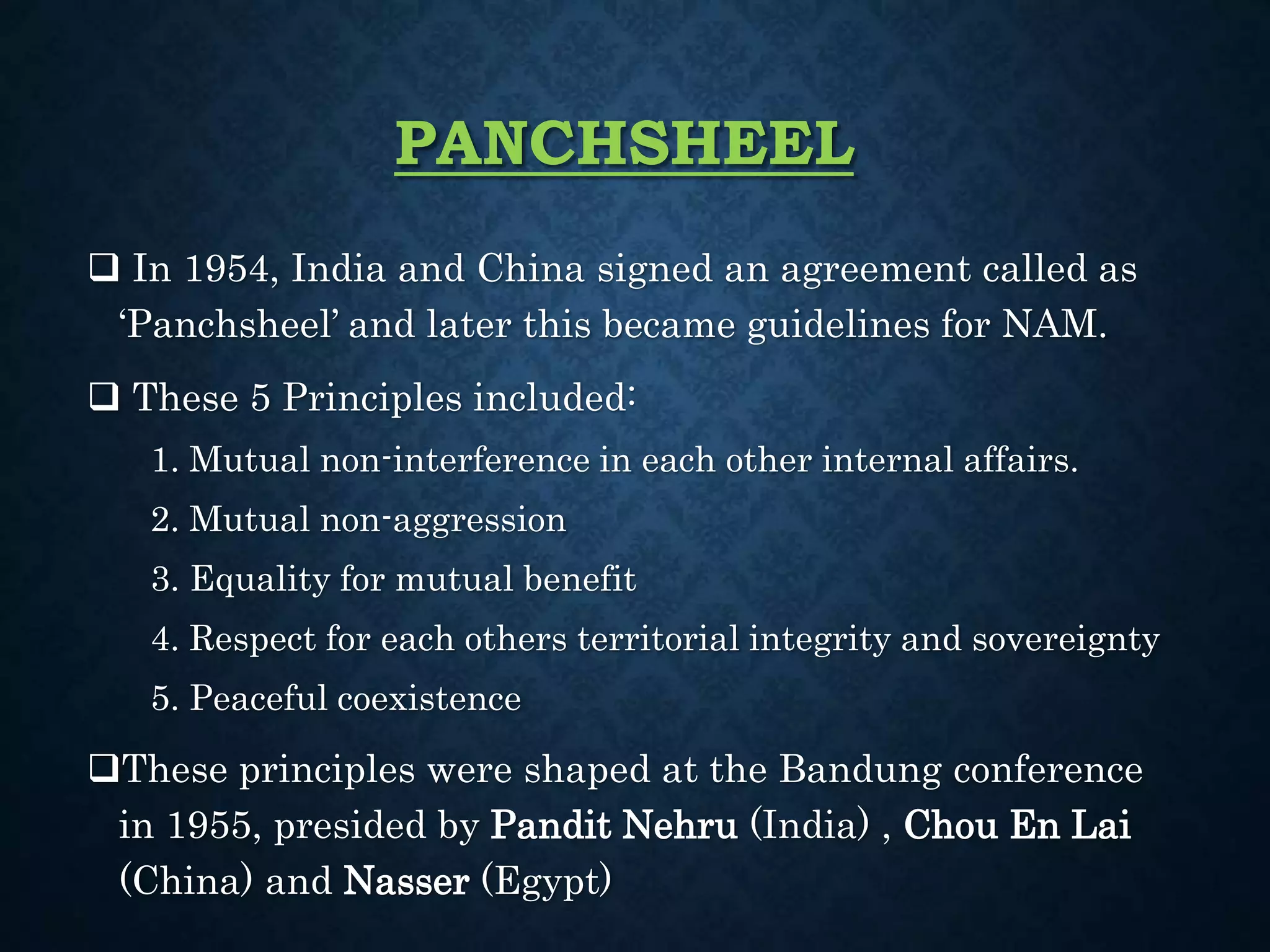 Non Aligned Movement PPT