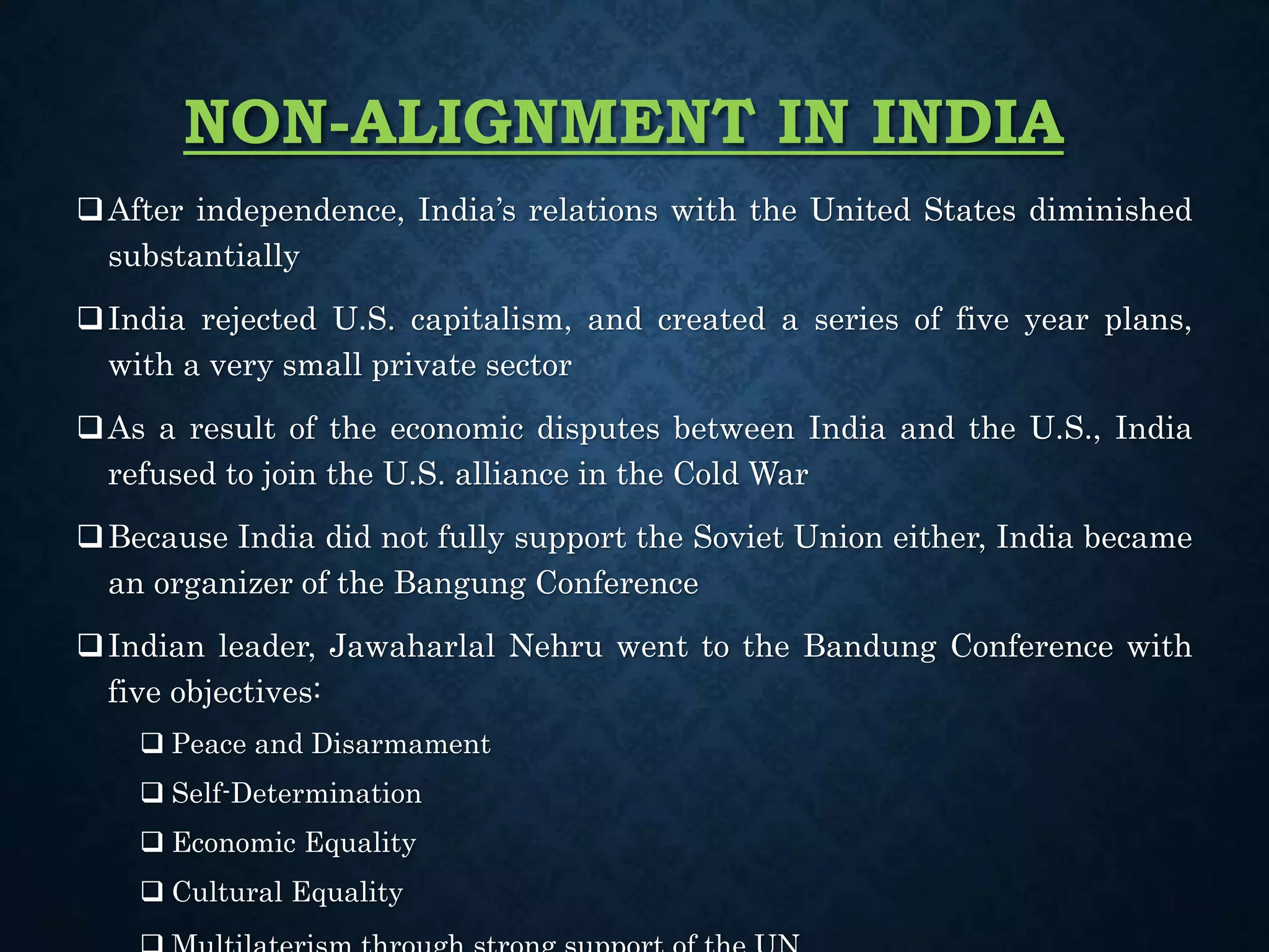 Non Aligned Movement | PPT