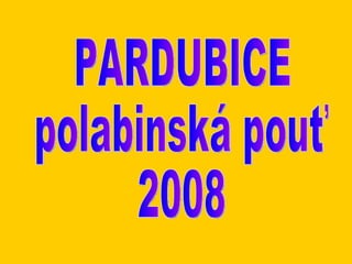 PARDUBICE polabinská pouť 2008 