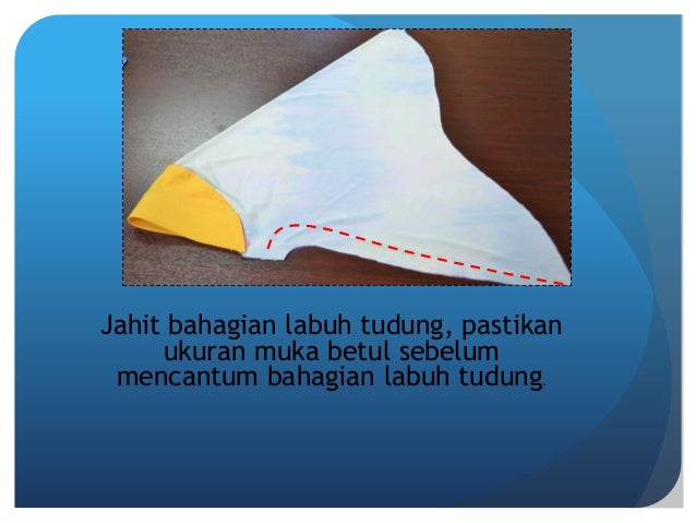 3 jahit layer tudung cara jahitan Pola awning dan tudung