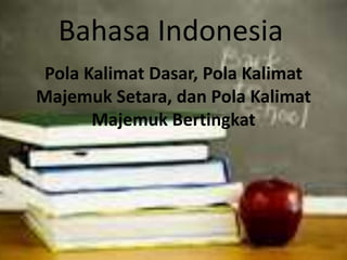 Bahasa Indonesia
 Pola Kalimat Dasar, Pola Kalimat
Majemuk Setara, dan Pola Kalimat
       Majemuk Bertingkat
 
