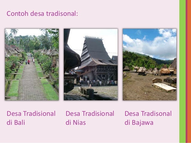 Pola keruangan desa dan kota