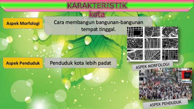 Pola keruangan desa dan kota