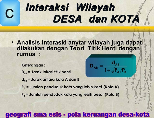 Pola keruangan desa kota