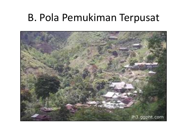 Pola pemukiman penduduk