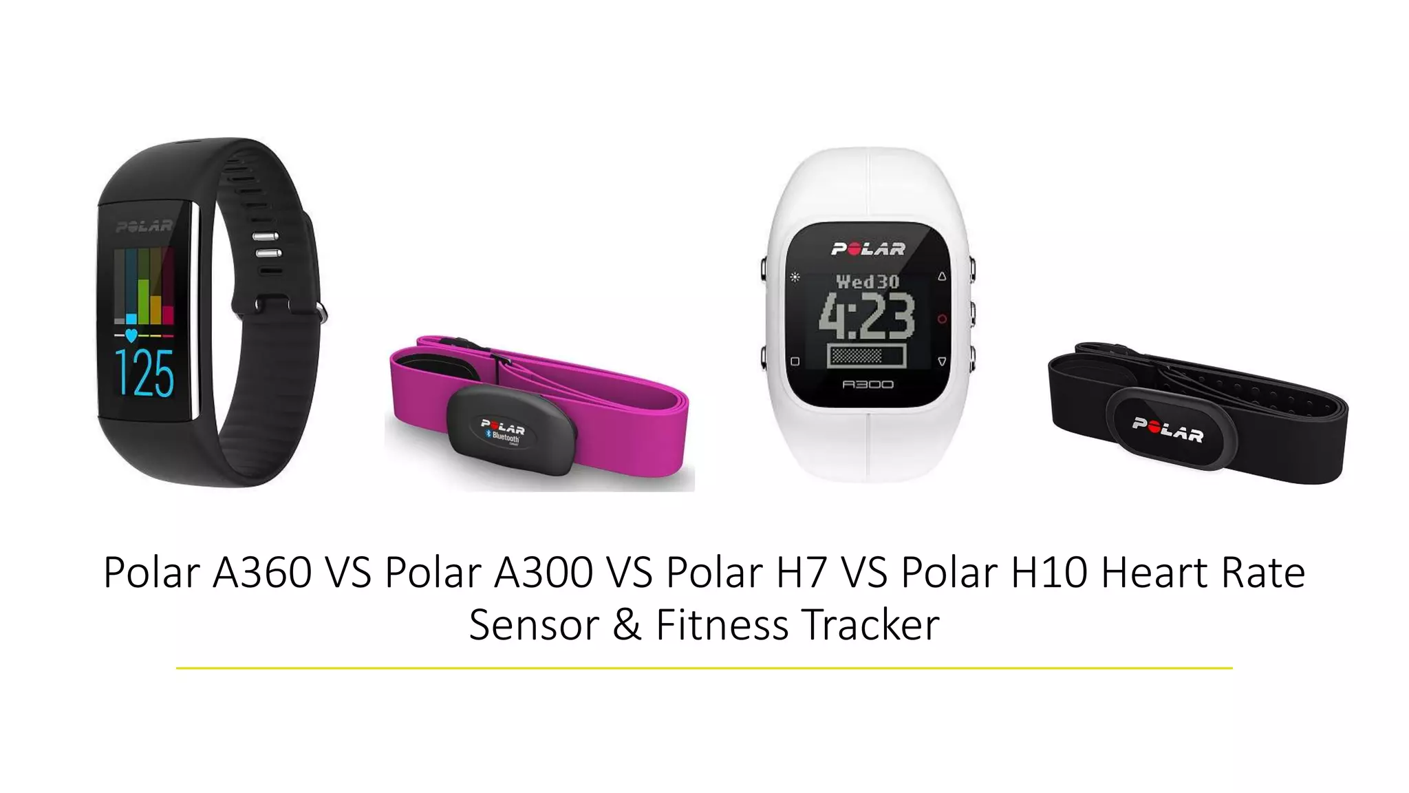 Polar A360 VS Polar A300 VS Polar H7 VS Polar H10 Heart Rate Sensor