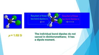 APPLICATION
1)In determining the polarity of bonds :
Greater is the magnitude of dipole moment,higher will be the polarity...