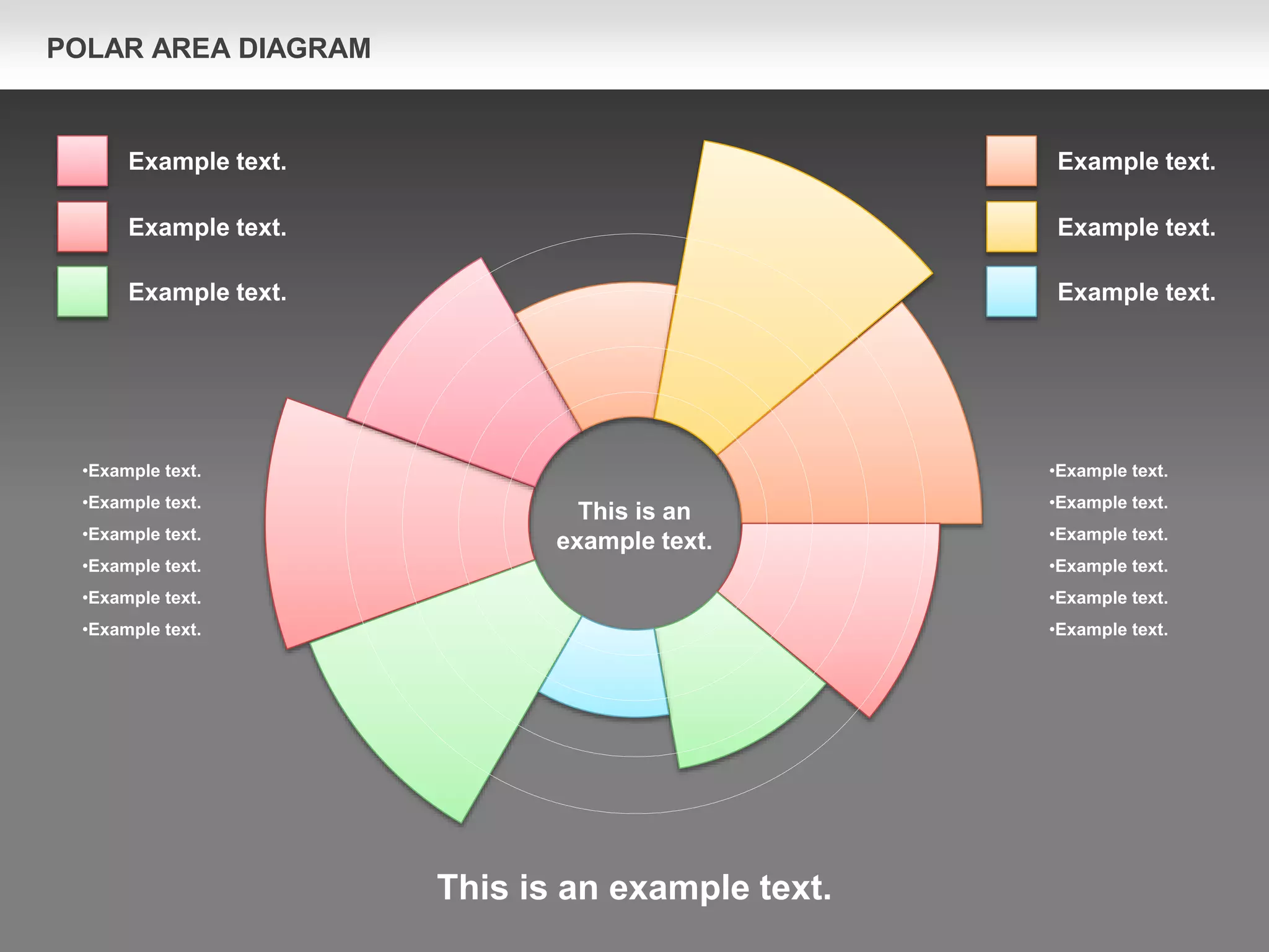 Polar Area Diagram (for PowerPoint and Google Slides) | PPTX