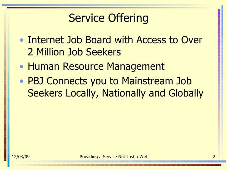 com job board capability statement 2