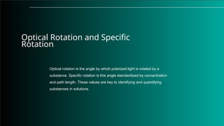 Difference Between Optical Rotation And Specific Rotation Polarimetry Basics pharmaceutical technology.pptx
