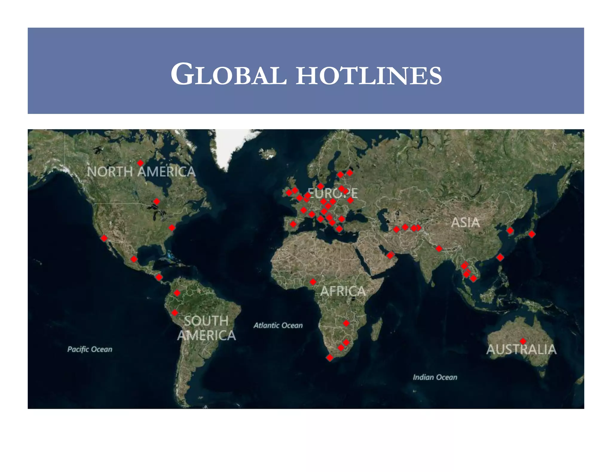 GLOBAL HOTLINES

 