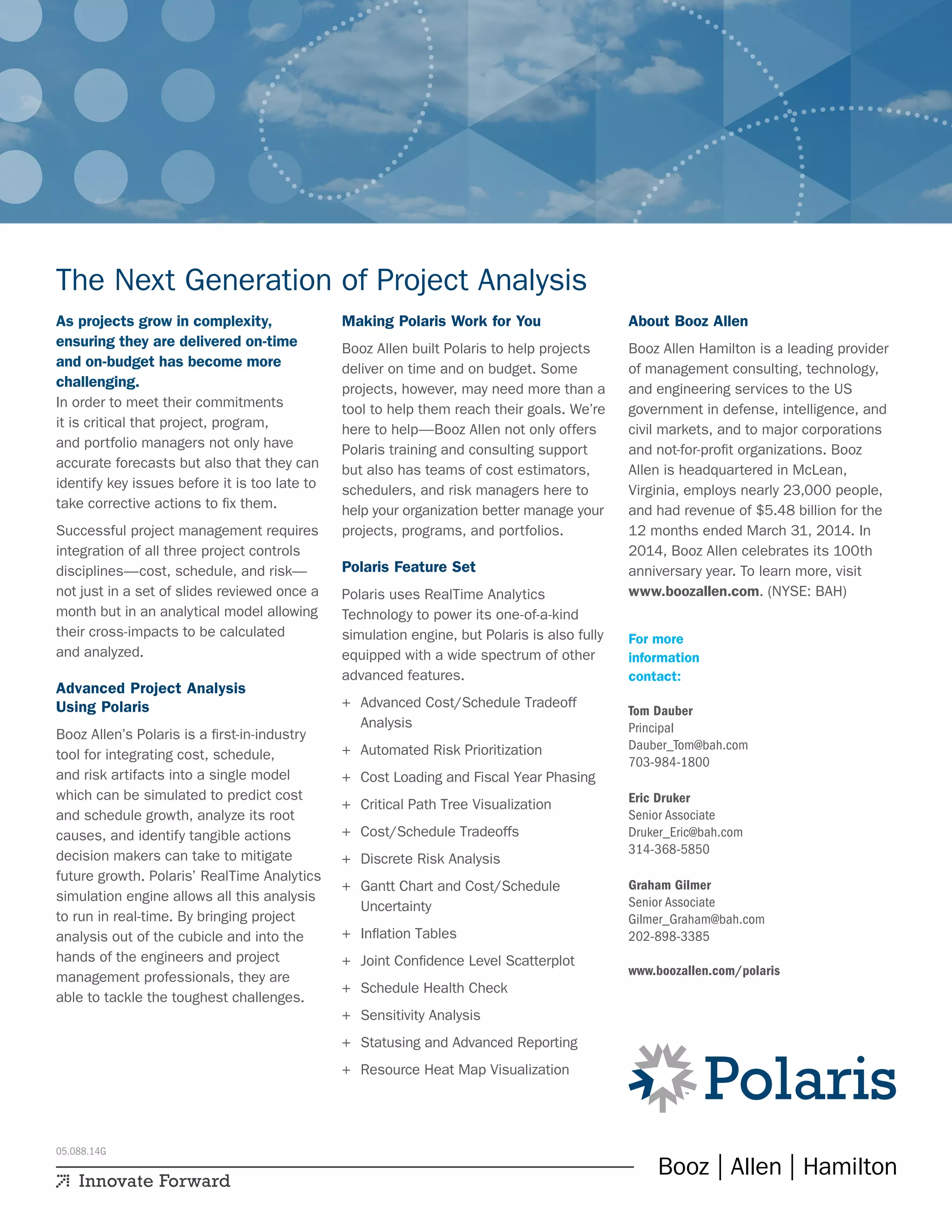 Polaris Product Fact Sheet PDF