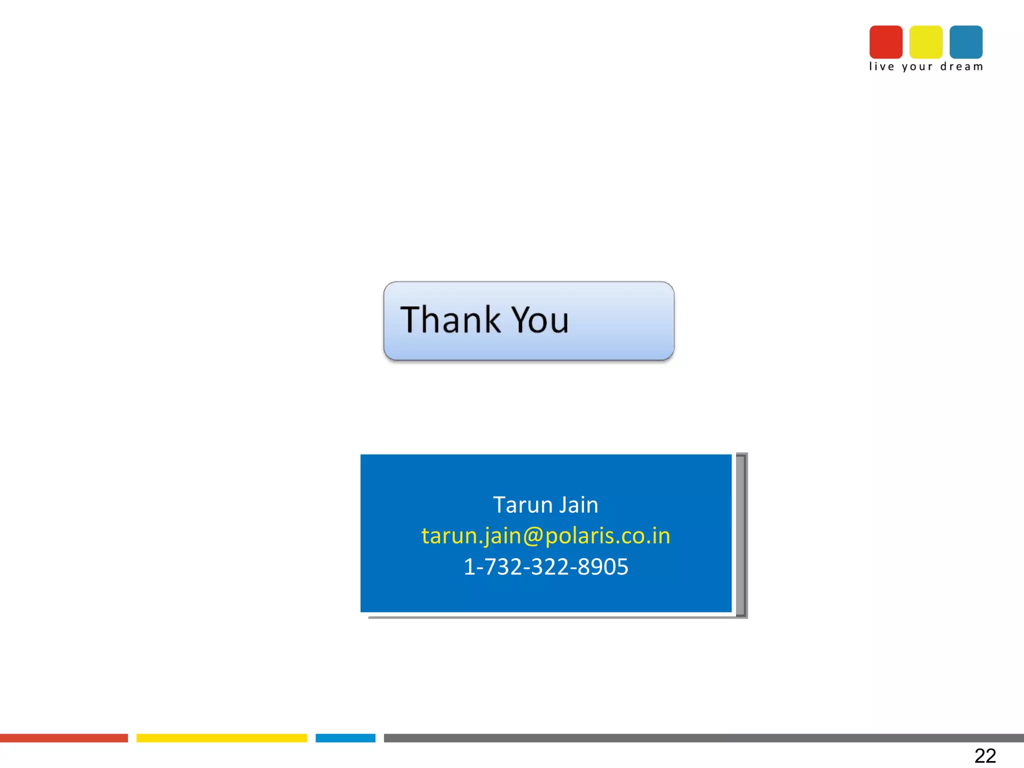 Tarun Jain [email_address] 1-732-322-8905 