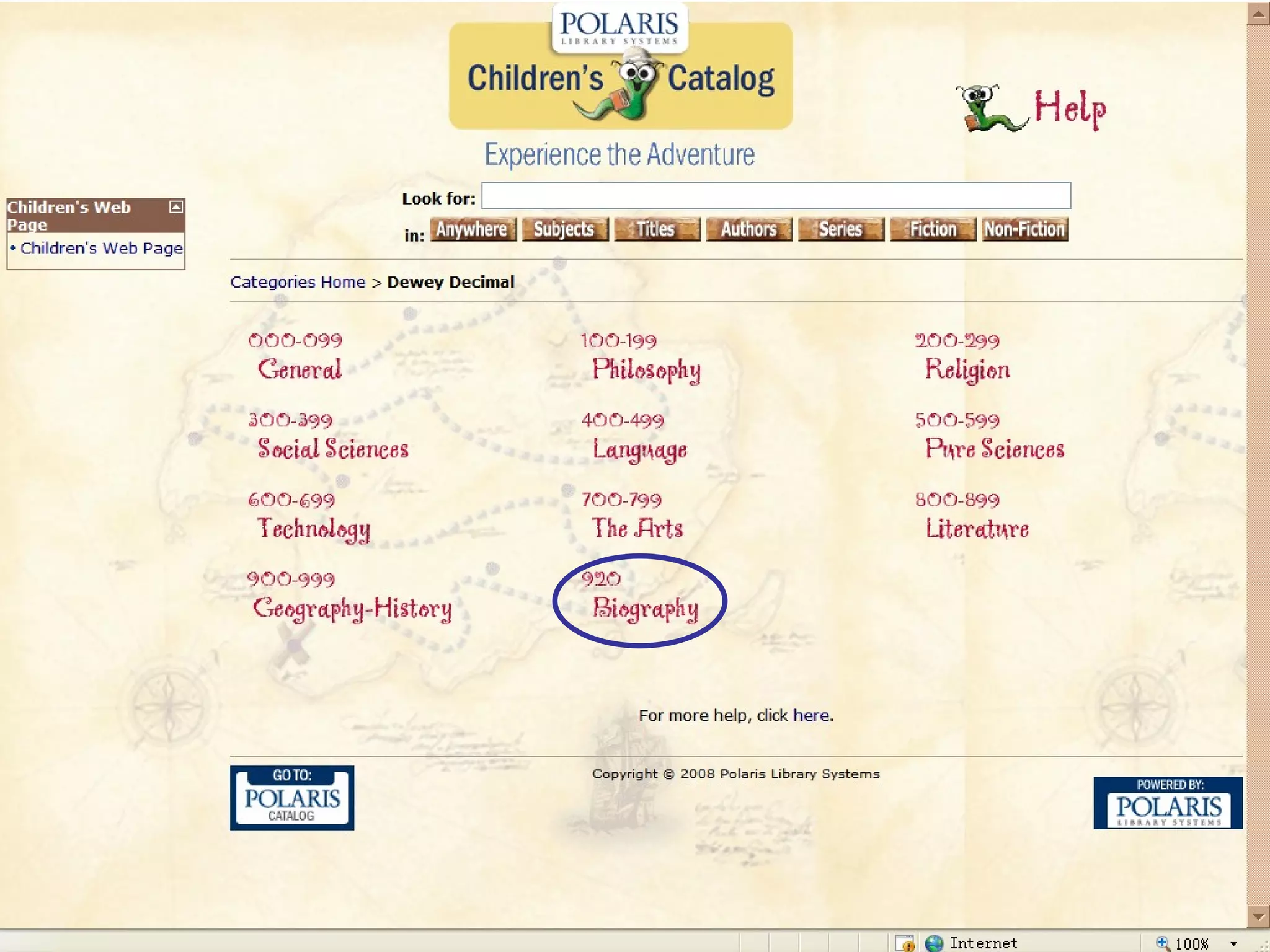 浏览 Dewey Decimal:  特别列出传记 