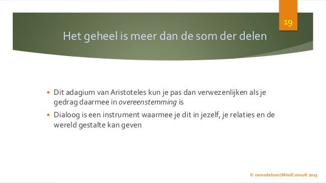 Polariteiten - van Monoloog naar Dialoog