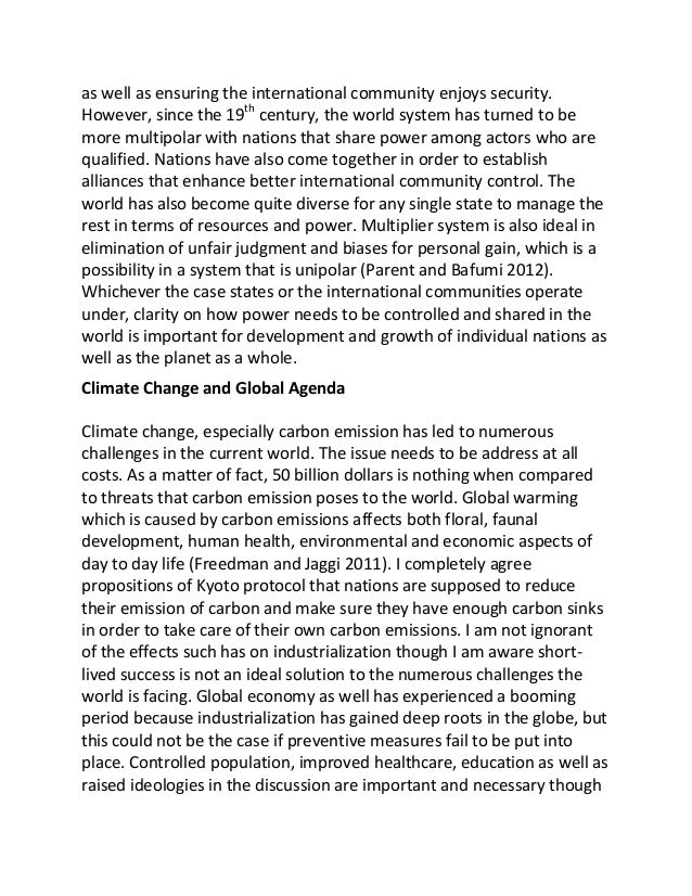 small essay on global warming