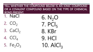Polarity of molecules - POLAR AND NON POLAR | PPT