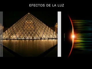 PIRÁMIDE EN EL MUSEO DE LOUVRE EFECTOS DE LA LUZ 