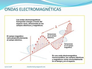 ONDAS ELECTROMAGNÉTICAS
03/07/2018 claudiavital1401@gmail.com
 